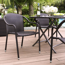 Crosley Furniture Palm Harbor Outdoor Wicker Stackable Chairs, 4pk