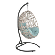 Ulax Furniture Outdoor Patio Wicker Hanging Swing Chair